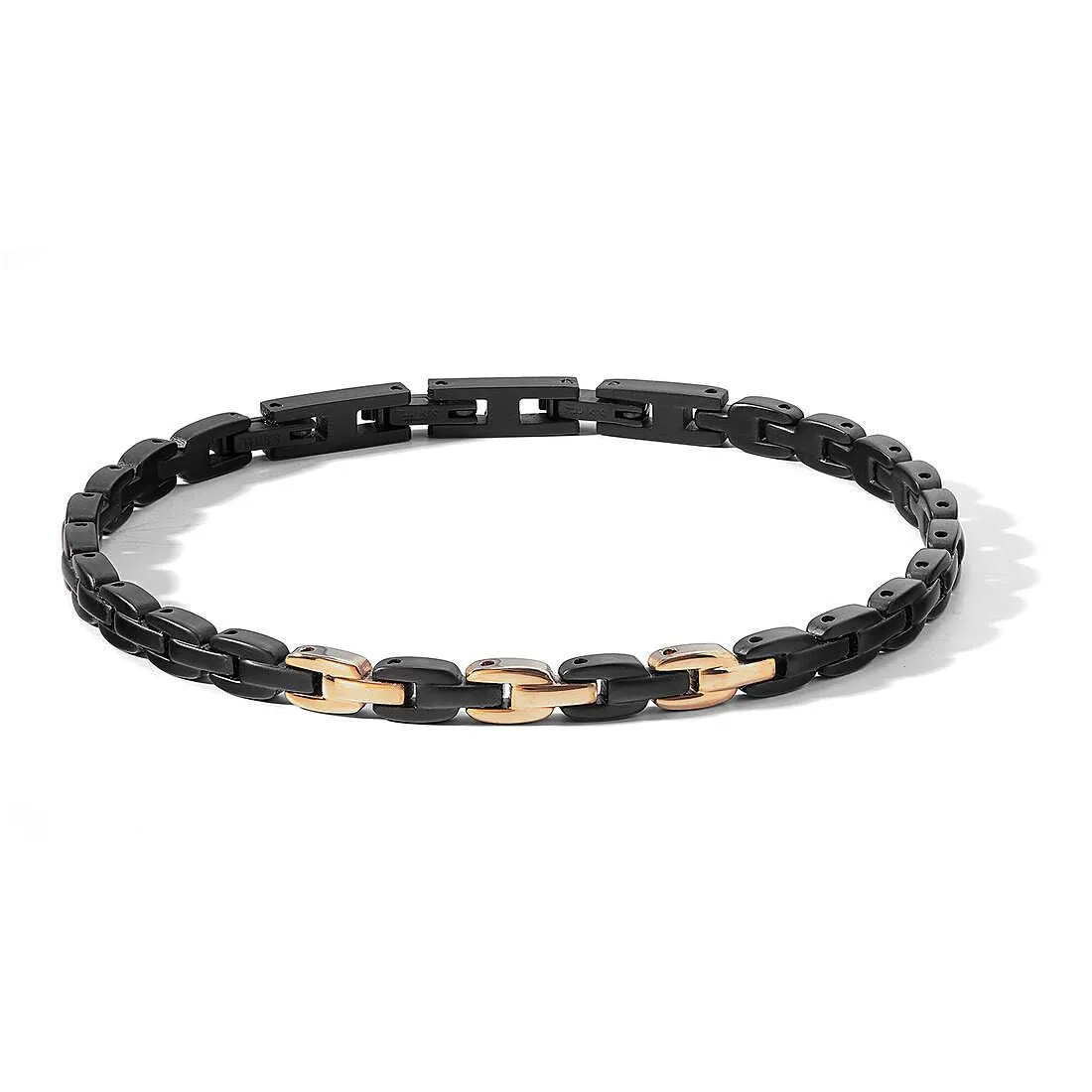 Comete Bracelet Texture steel finishes pvd black pink gold ubr 1125