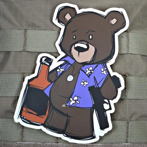 CREASY BEAR STICKER