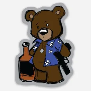 CREASY BEAR STICKER