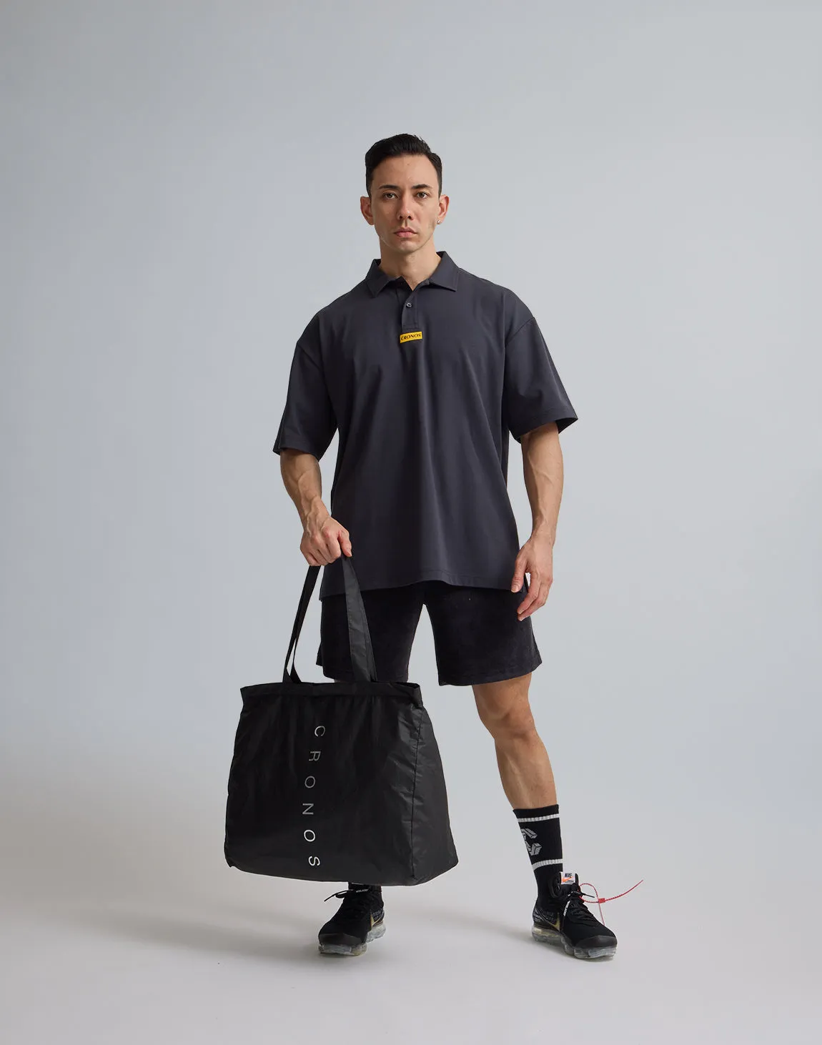 CRONOS PACKABLE TOTE BAG【BLACK】