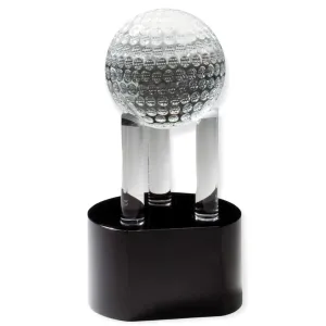 Crystal Award -  Golf Ball