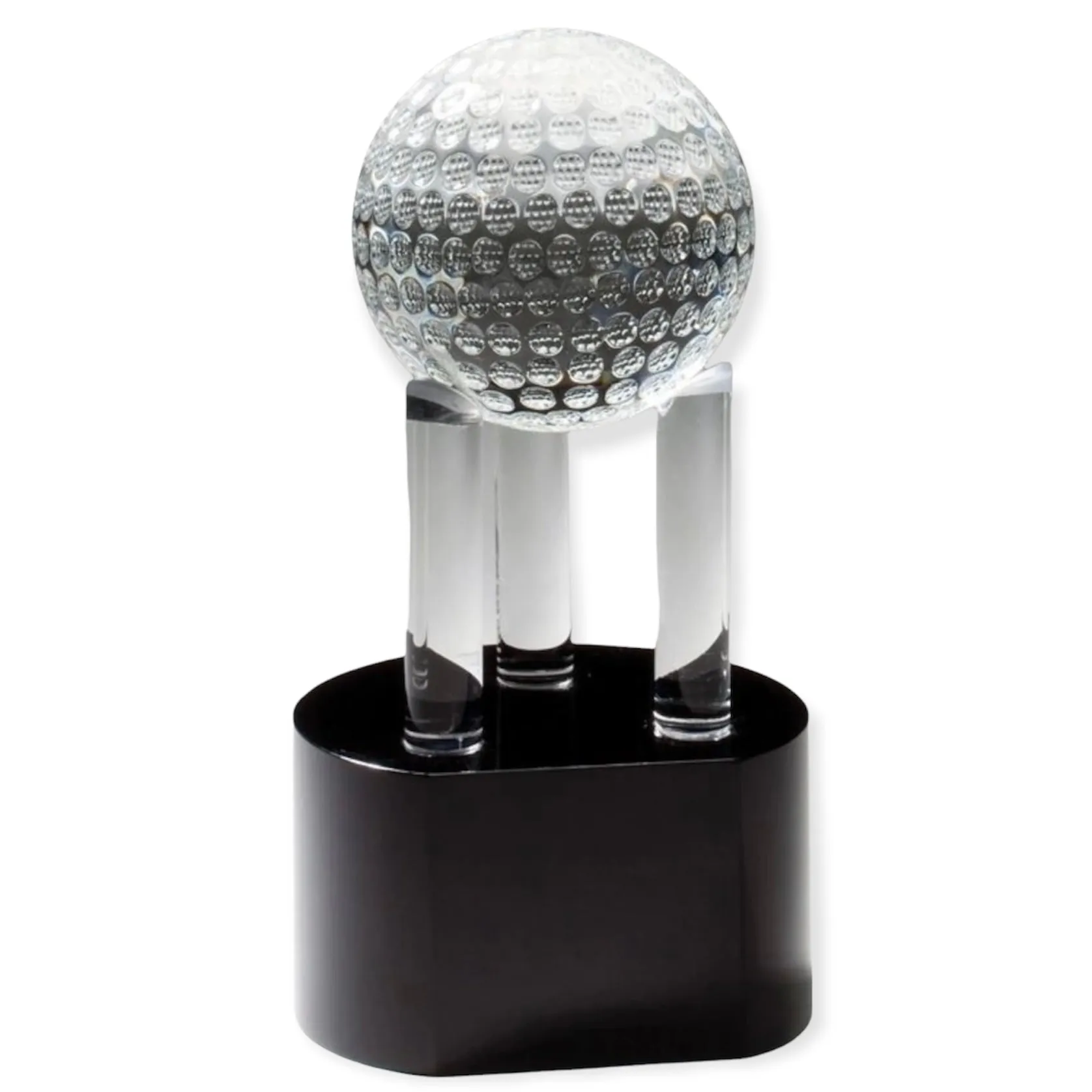 Crystal Award -  Golf Ball
