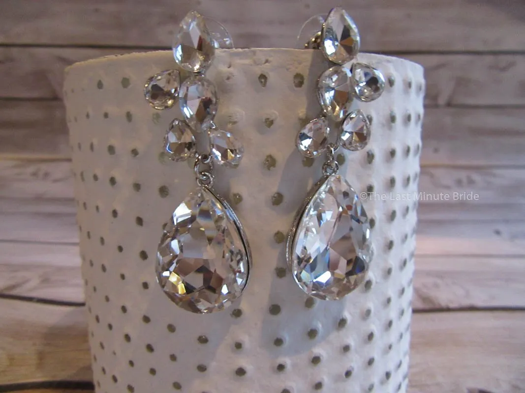 Crystal Chandelier  Bridal Earrings