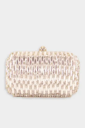 Crystal Clutch in Silver