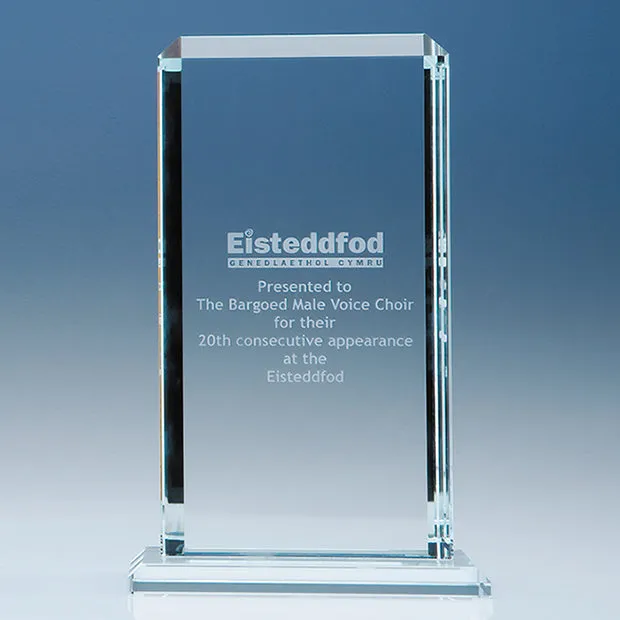 CrystalEdge Clear Echo Award in Foam Gift Box