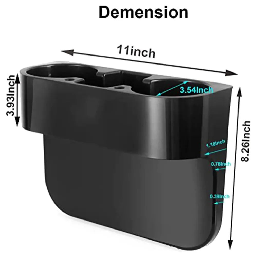 Cup Holder Portable Multifunction, Custom fit for Car, Cup Holder Expander for Car, Vehicle Seat Cup Cell Phone Drinks Holder Box Car Interior Organizer