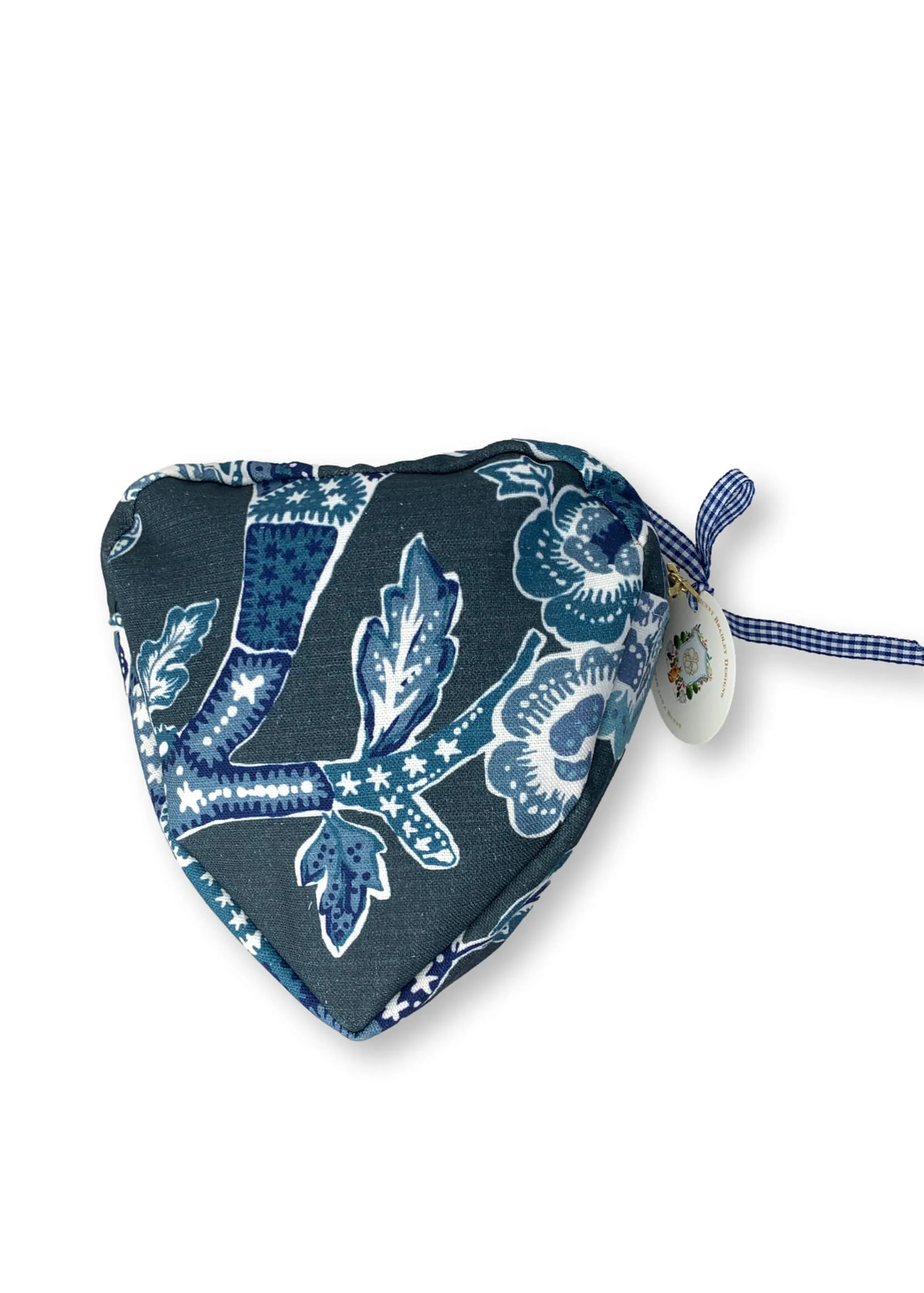 Cupid Heart Shaped Organizer in Temple Garden Print