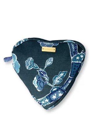 Cupid Heart Shaped Organizer in Temple Garden Print