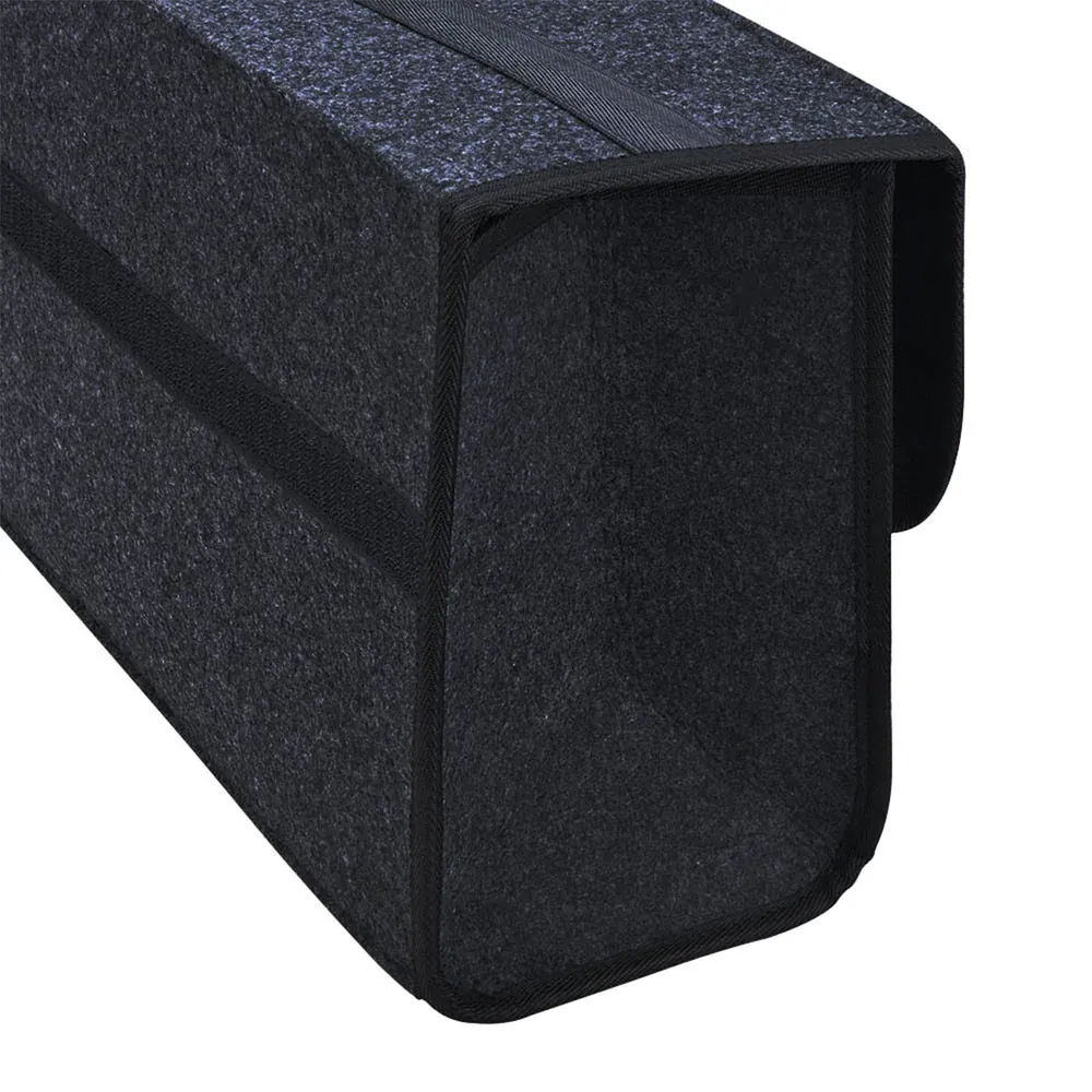 Custom Text For Soft Felt Car Bag Organizer, Compatible with All Cars, Folding Car Storage Box Non Slip Fireproof Car Trunk Organizer MS12990