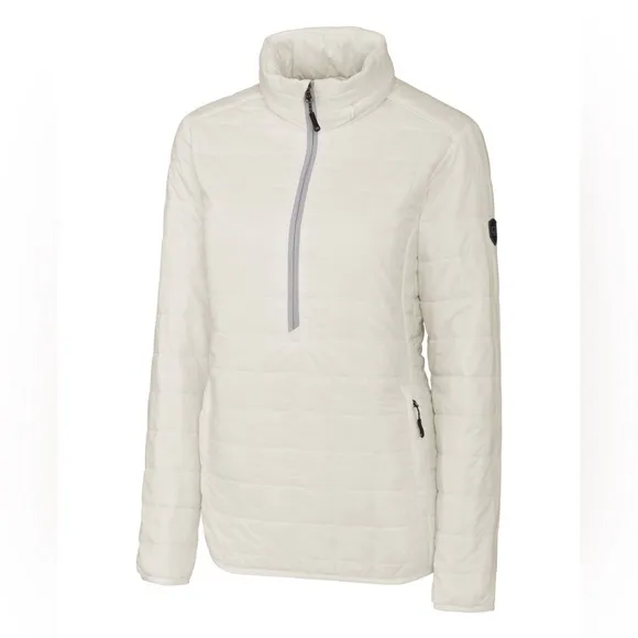 Cutter &amp; Buck Rainier PrimaLoft® Eco Insulated Rainier Popover Quilted Jacket