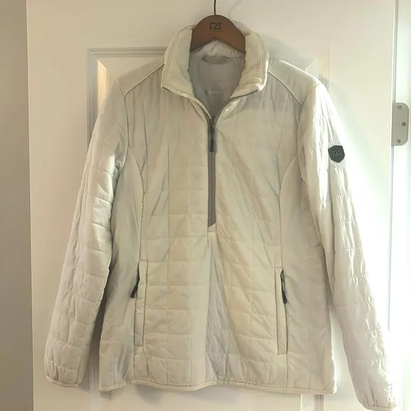Cutter &amp; Buck Rainier PrimaLoft® Eco Insulated Rainier Popover Quilted Jacket