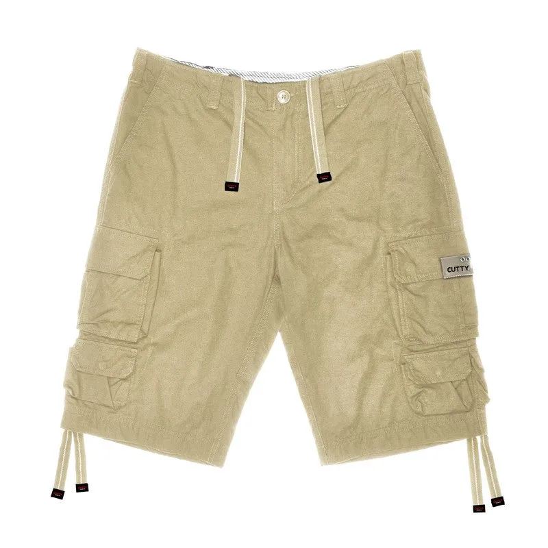 Cutty Mens Multi Pocket short- Stone