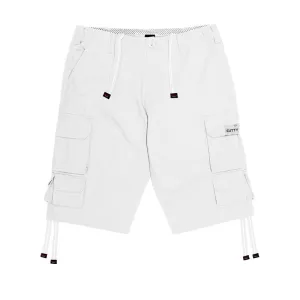 Cutty Mens Multi Pocket short- White
