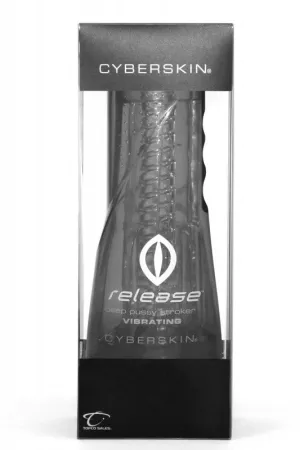 Cyberskin Release Stroker -Vibrating - Clear