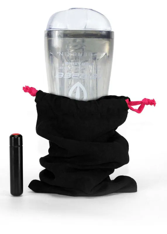 Cyberskin Release Stroker -Vibrating - Clear