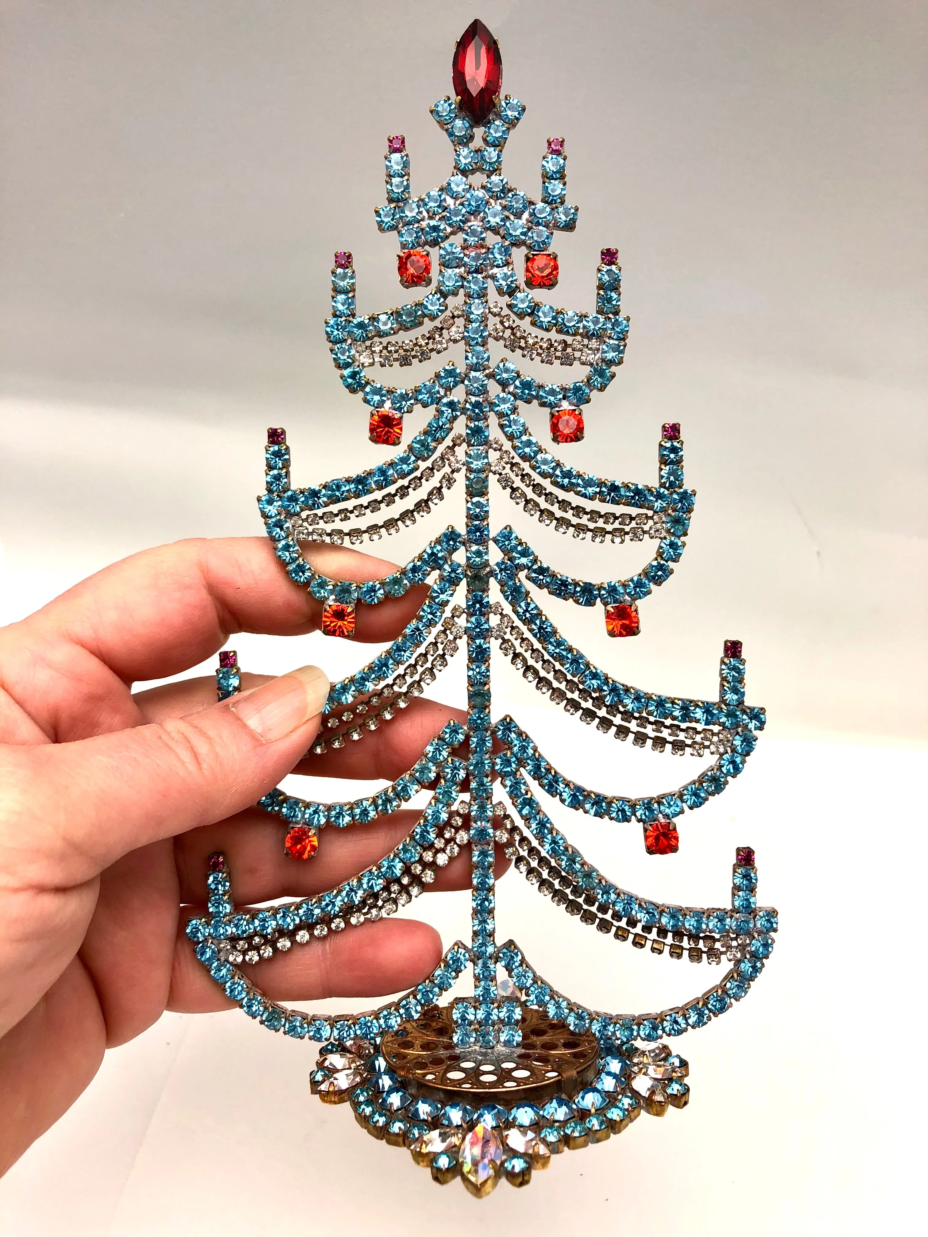 Czech Jewel Base Christmas Tree Decoration # 146