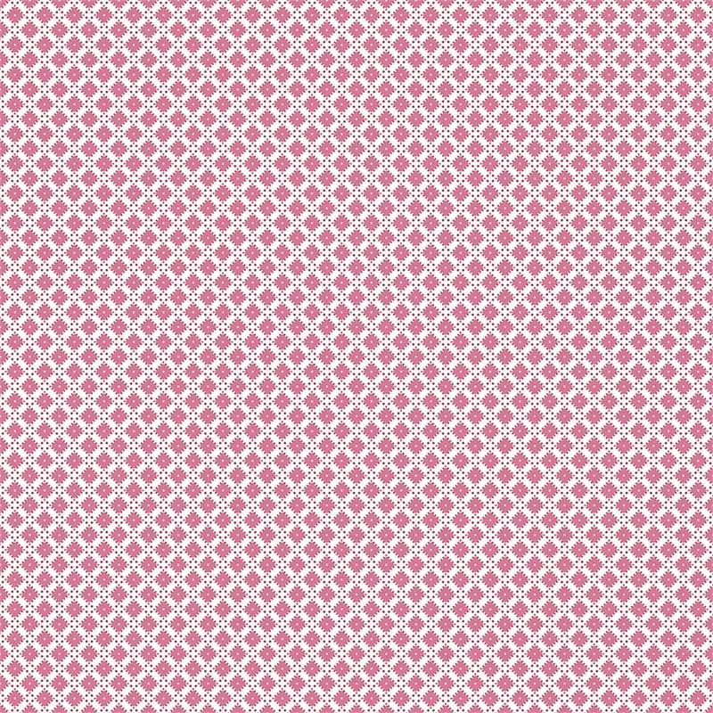 Dainty Darling Dainty Diamond on Pink by Lindsay Wilkes for Riley Blake Designs