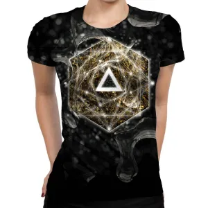 Dark Geometry Womens T-Shirt