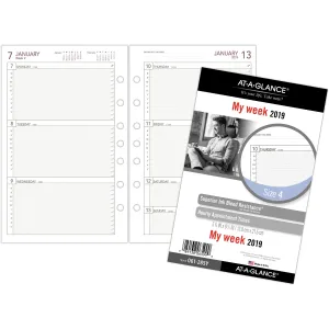 Day Runner 2-page-per-week Weekly Refill Sheets