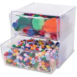 Deflecto Stackable Cube Organizer