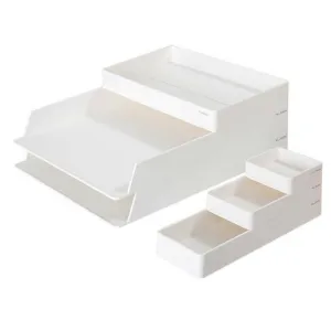 Deli Desk Organizer Set White NS001