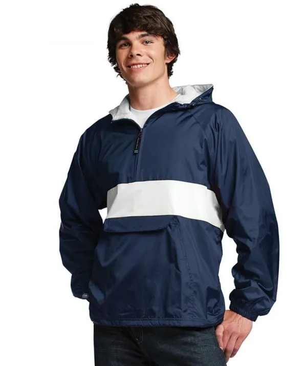 Delta Sigma Pi Rugby Striped Lined Windbreaker