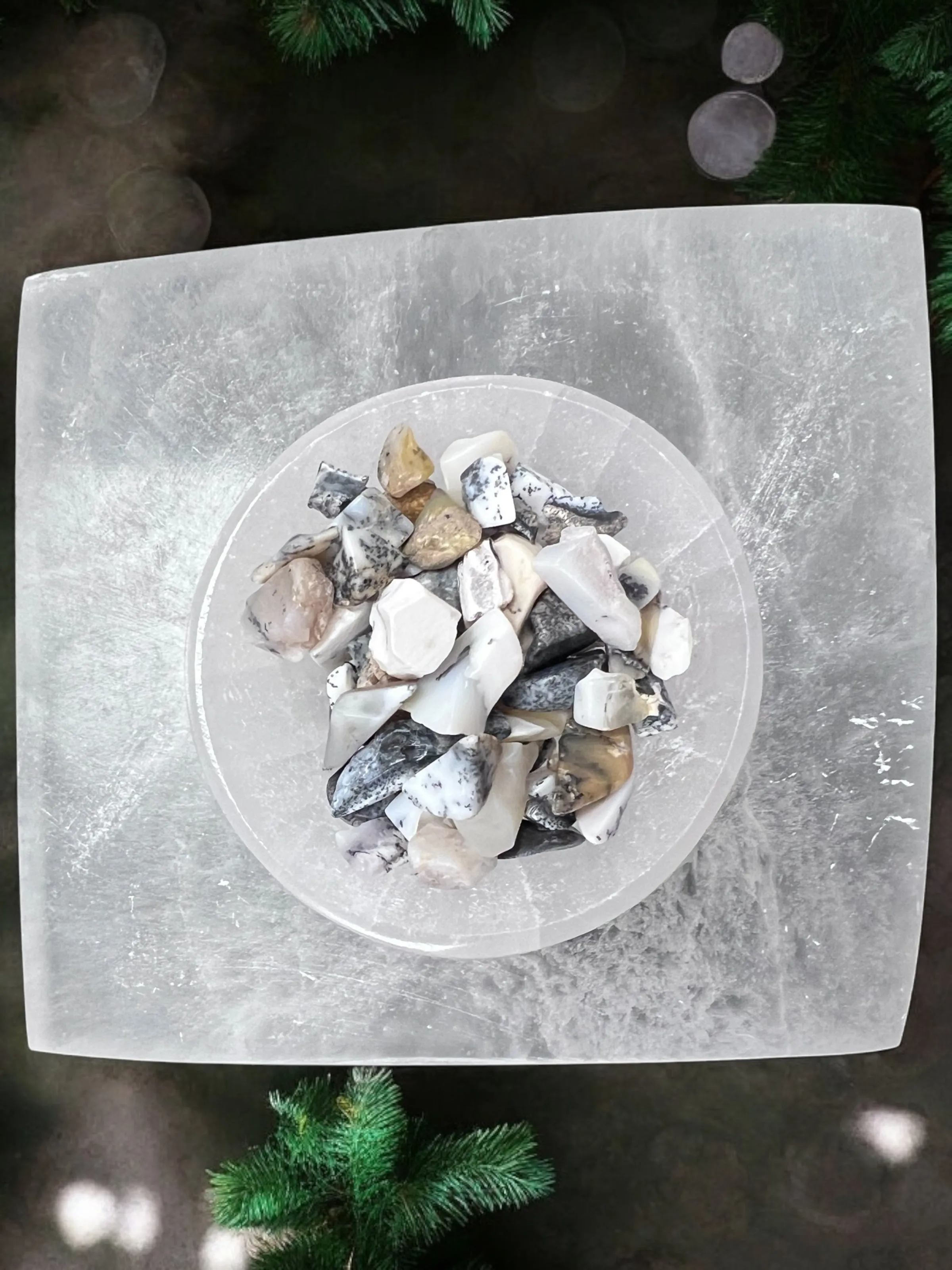 Dendritic Opal Gemstone Chips
