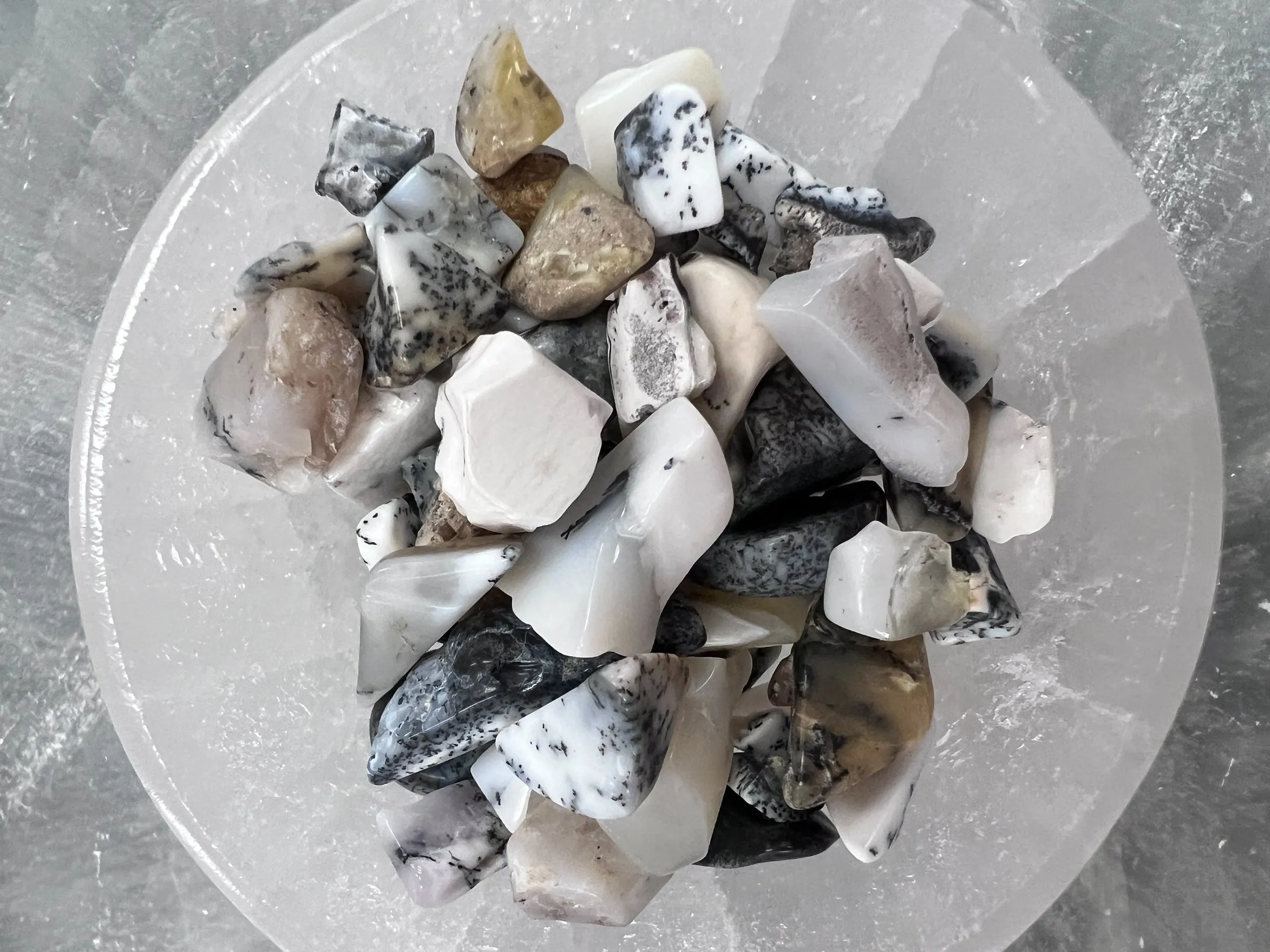 Dendritic Opal Gemstone Chips
