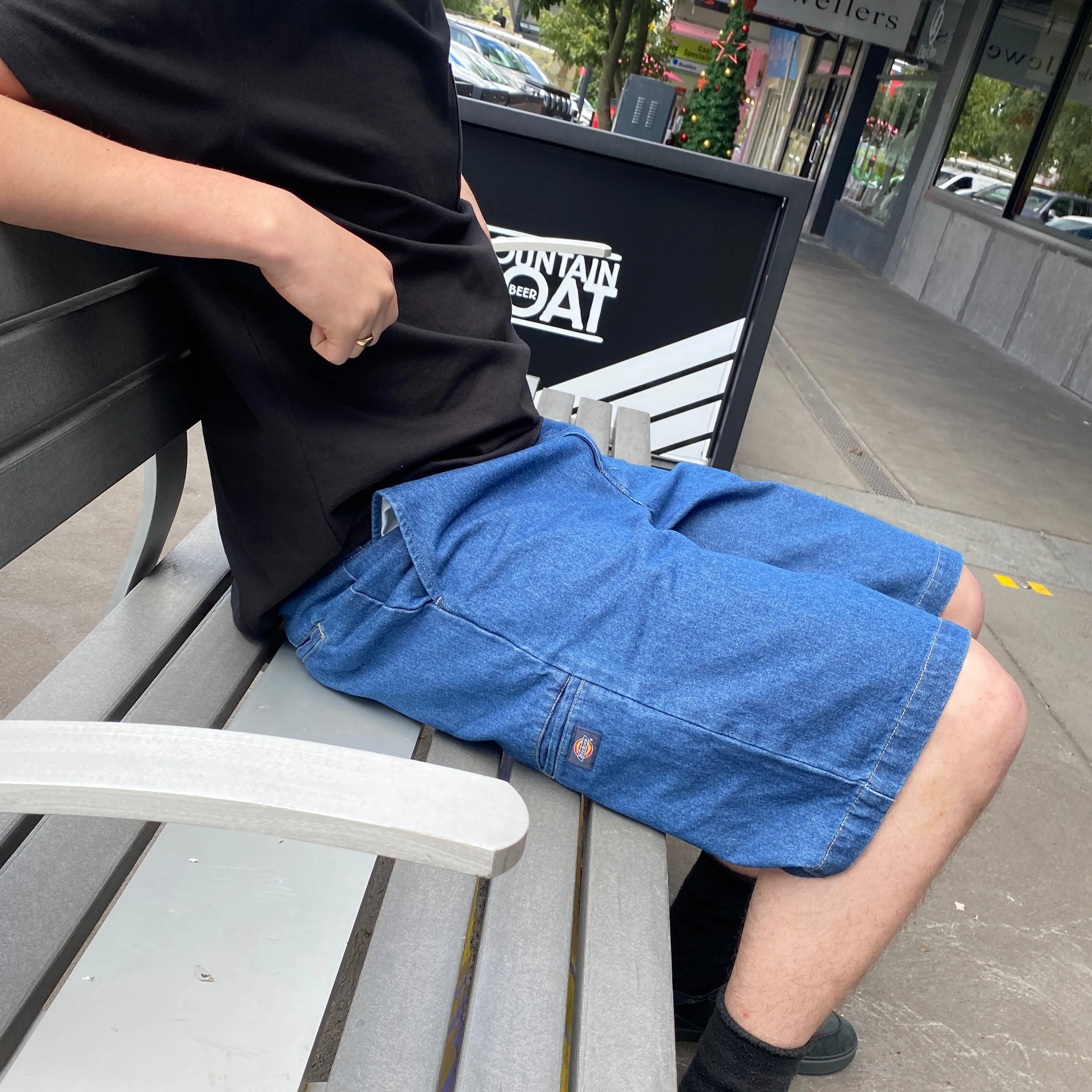 Dickies 13 inch Loose Fit Multi Pocket Short Denim Stone Washed Indigo