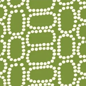 Downtown Dotten Ovals in Green by LB Krueger for Windham Fabrics