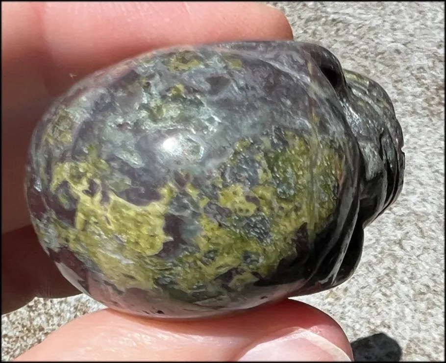 Dragon's Blood Jasper CRYSTAL SKULL - Enhance emotional   Spiritual Growth