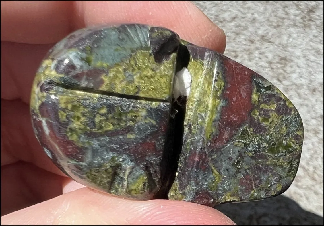 Dragon's Blood Jasper CRYSTAL SKULL - Enhance emotional   Spiritual Growth