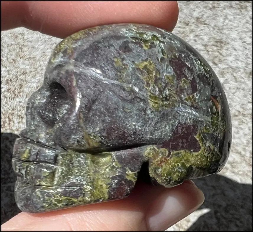 Dragon's Blood Jasper CRYSTAL SKULL - Enhance emotional   Spiritual Growth