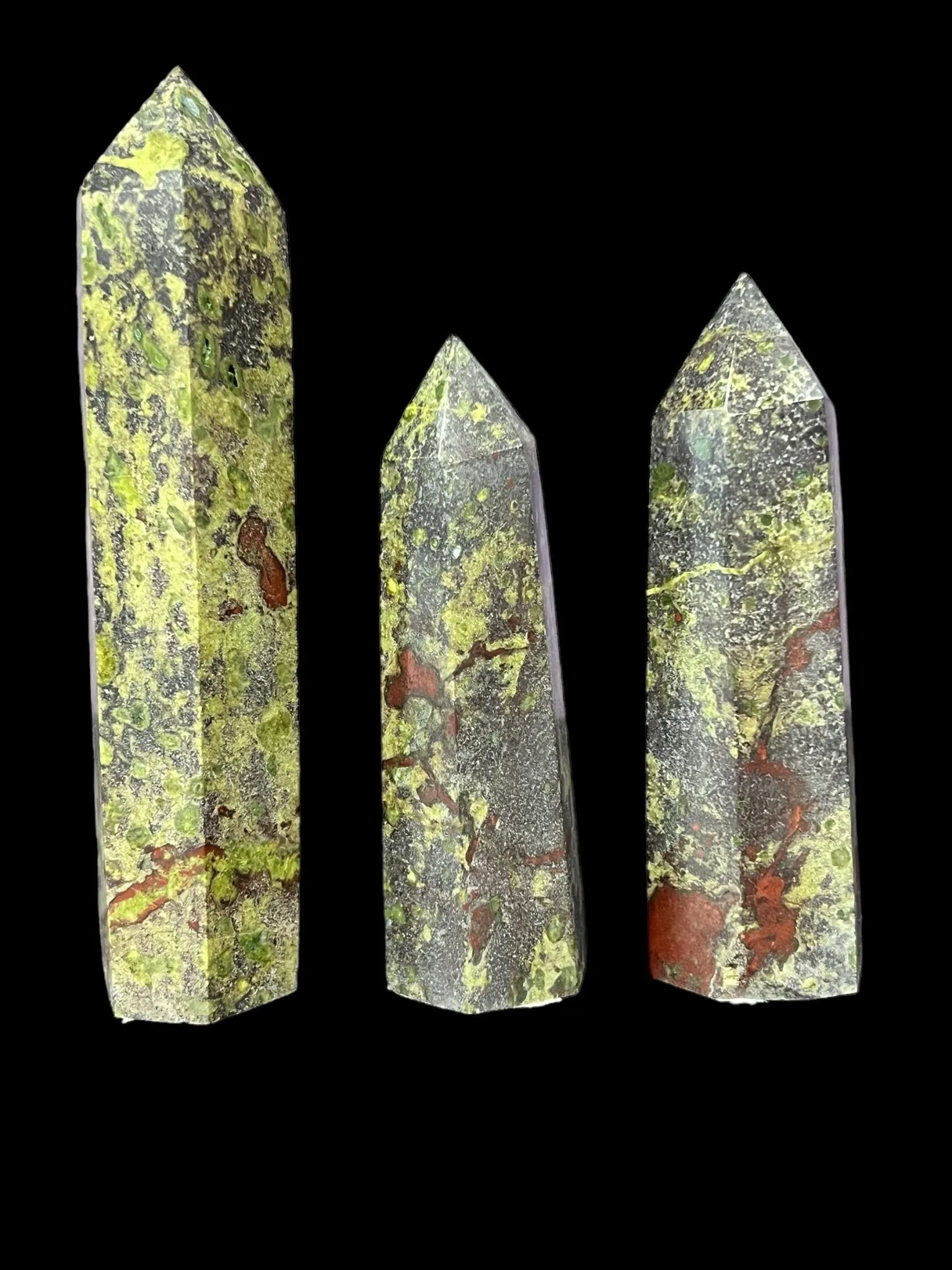 Dragon's Blood Jasper Tower - Faceted