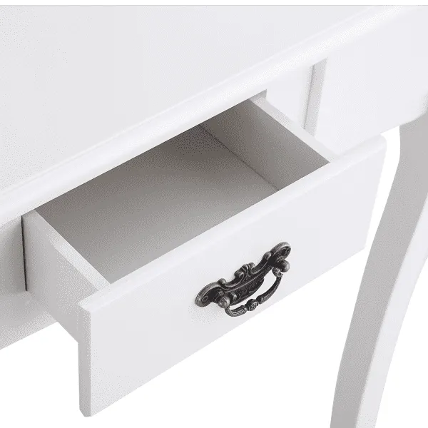 DRESSING TABLE STOOL MIRROR MAKEUP JEWELLERY ORGANIZER DRAWER CABINET