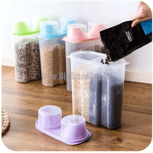 Dual Partition Storage Container