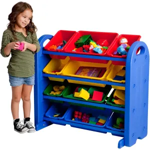 ECR4KIDS 4tier/12bin Storage Organizer