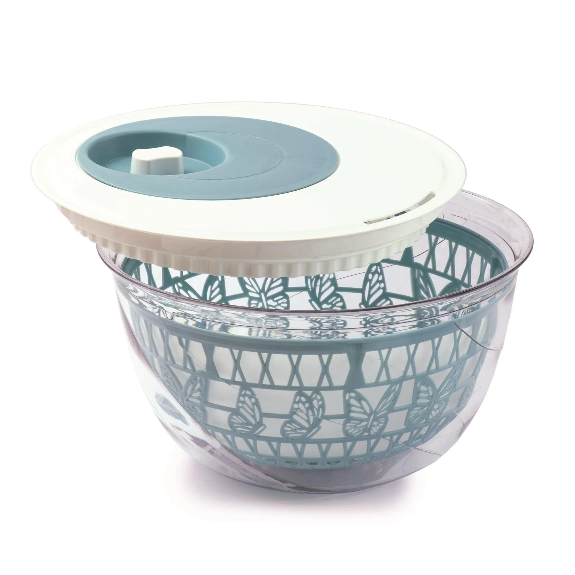 Eetrite Snips Miss Butterfly Salad Spinner 4L Light Blue (2 In 1) 020476