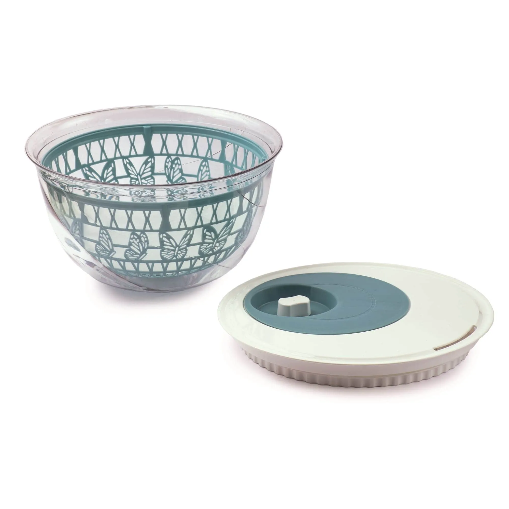 Eetrite Snips Miss Butterfly Salad Spinner 4L Light Blue (2 In 1) 020476