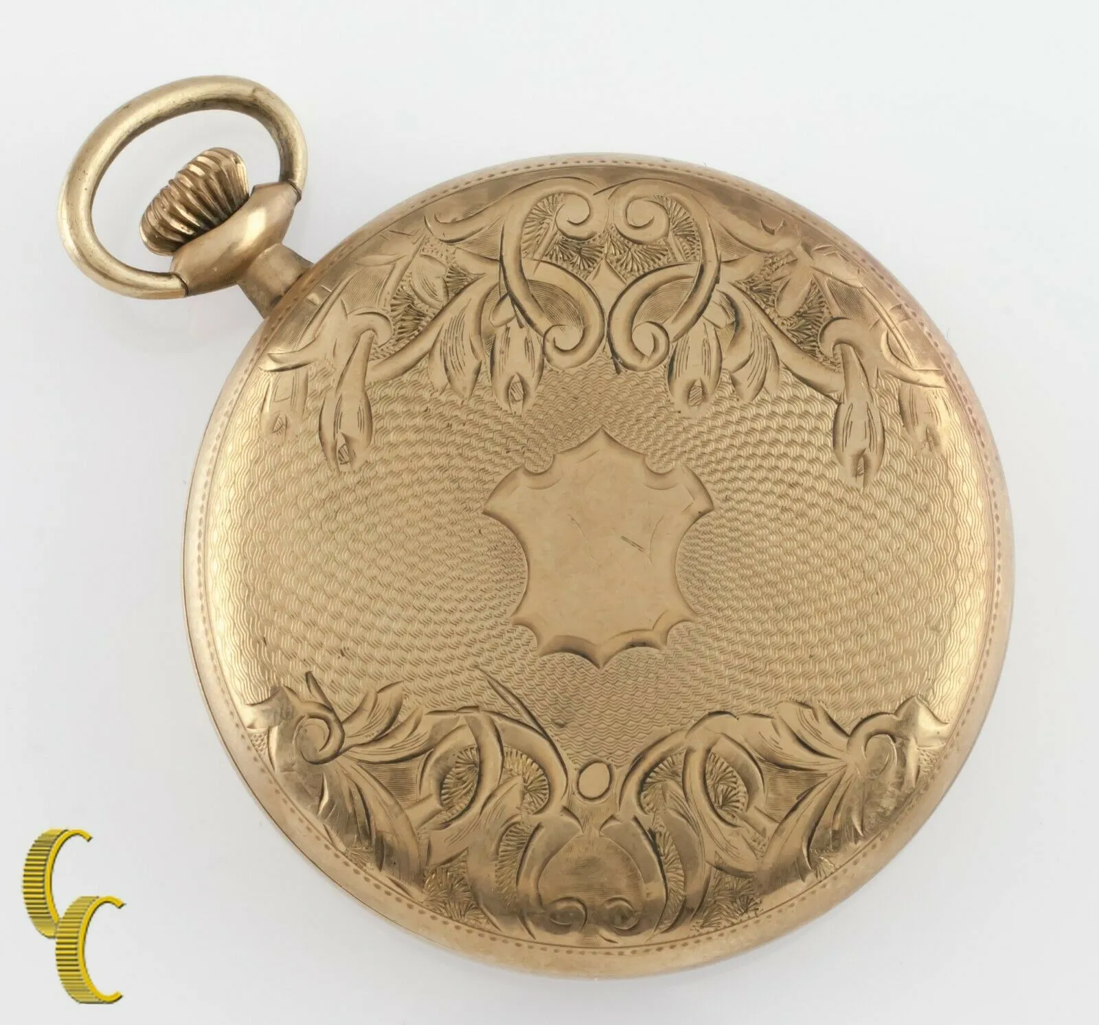 Elgin Antique Open Face Gold Filled Pocket Watch Gr 303 Size 12 7 Jewel