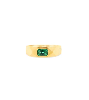 Emerald Geometric Band