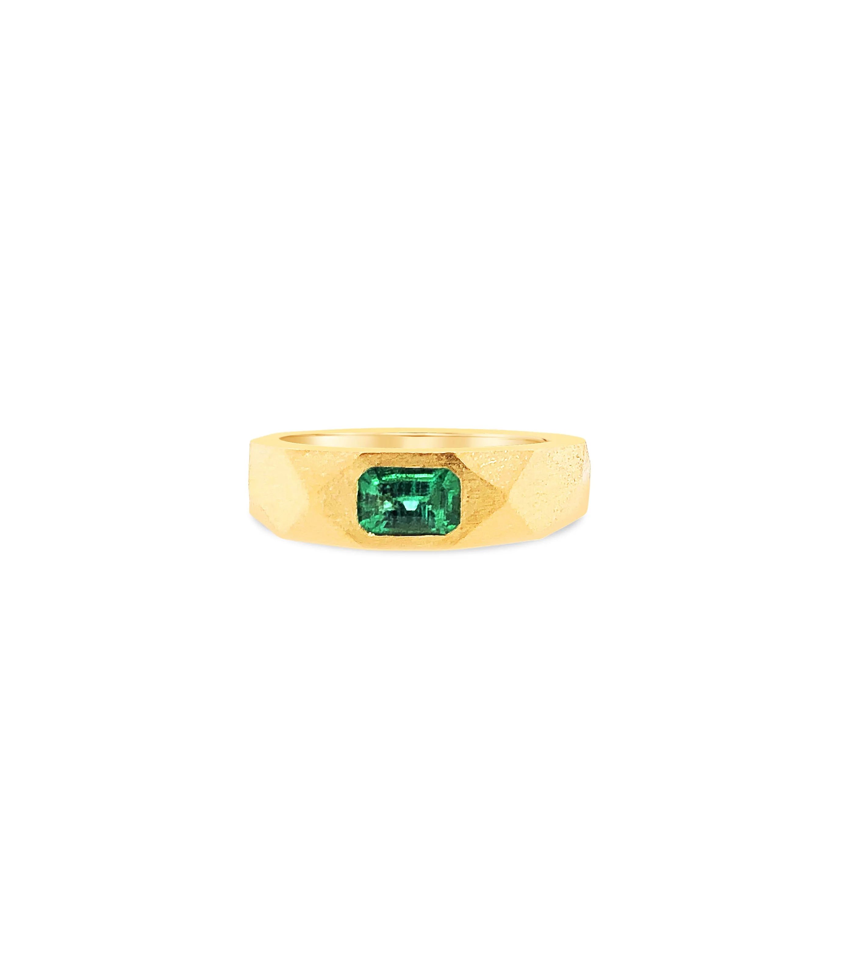 Emerald Geometric Band