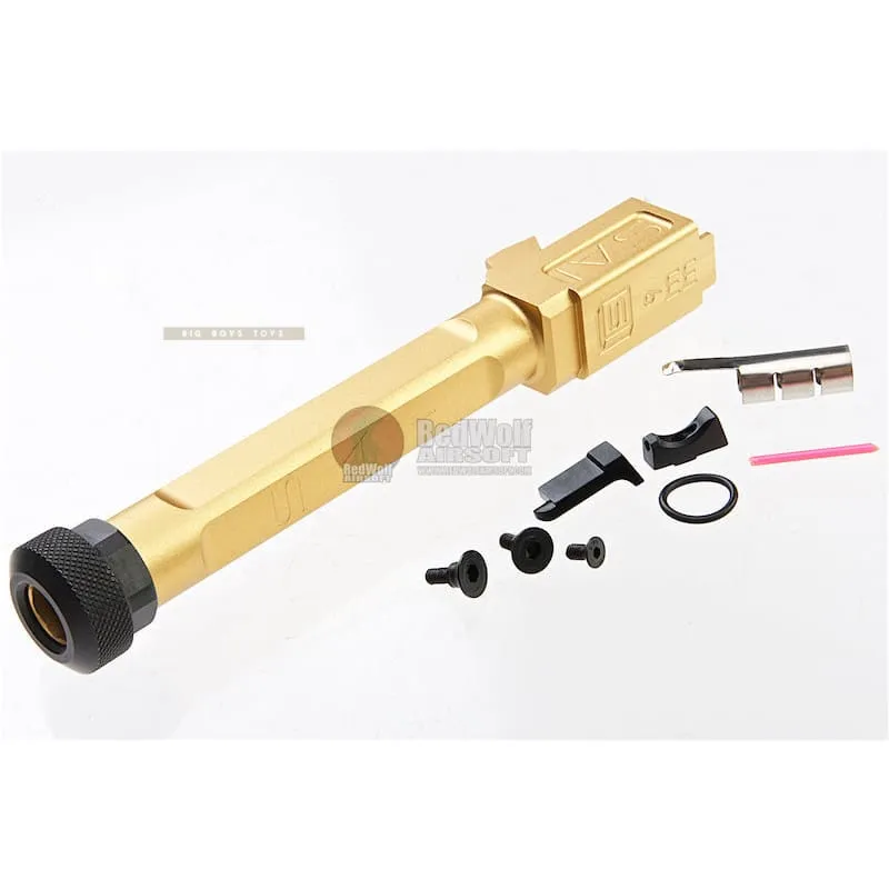 EMG SAI Utility Slide Kit w/ RMR Cut (by G&P) - Gold Barrel for Umarex G17 GBB Pistol