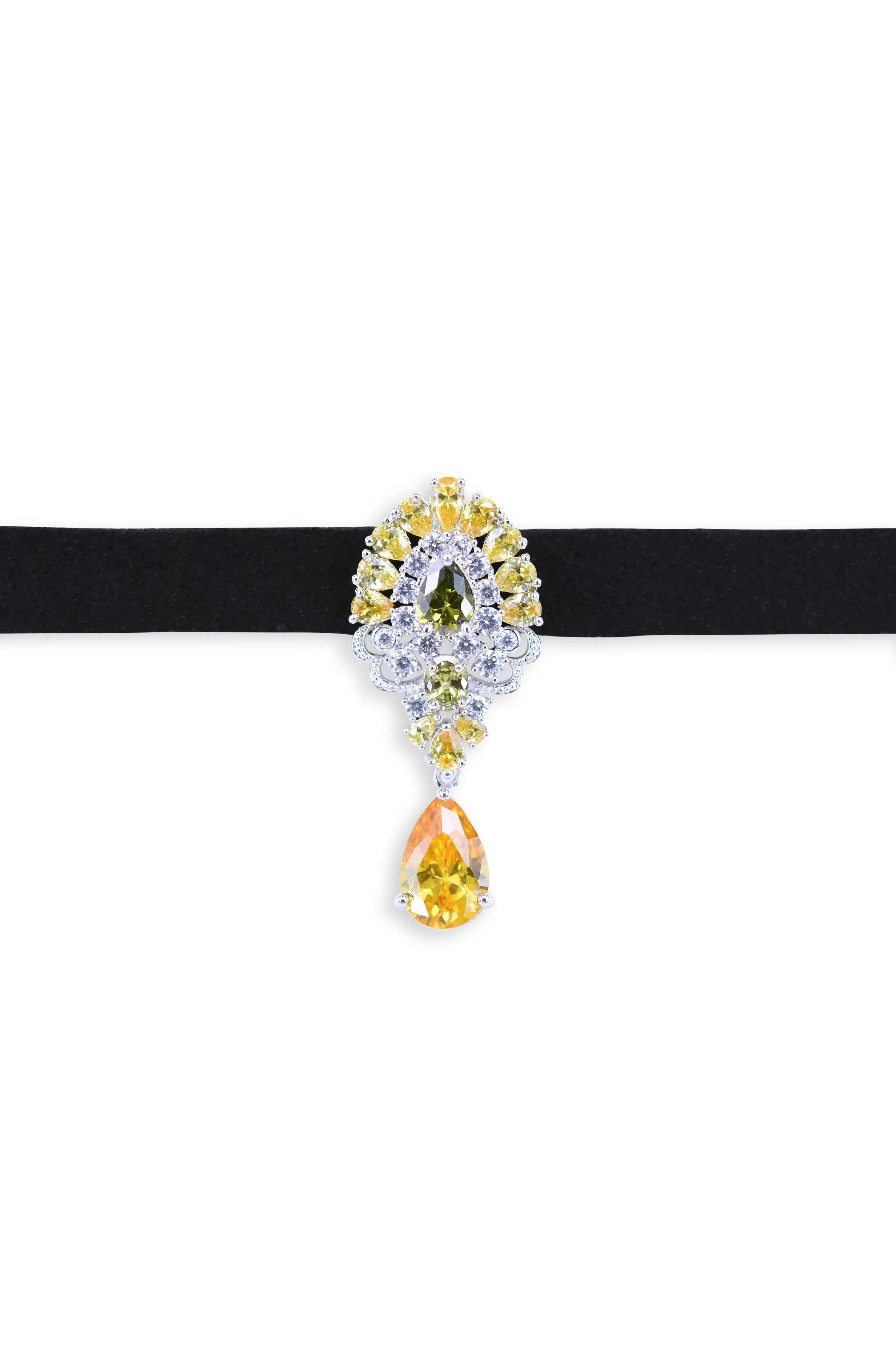 Energetic Light Topaz Choker Nacklace