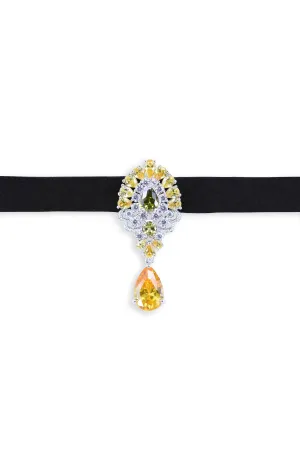 Energetic Light Topaz Choker Nacklace
