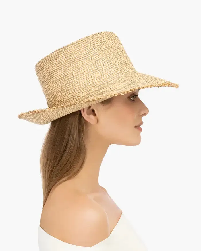 Eric Javits A List Packable Hat in Peanut