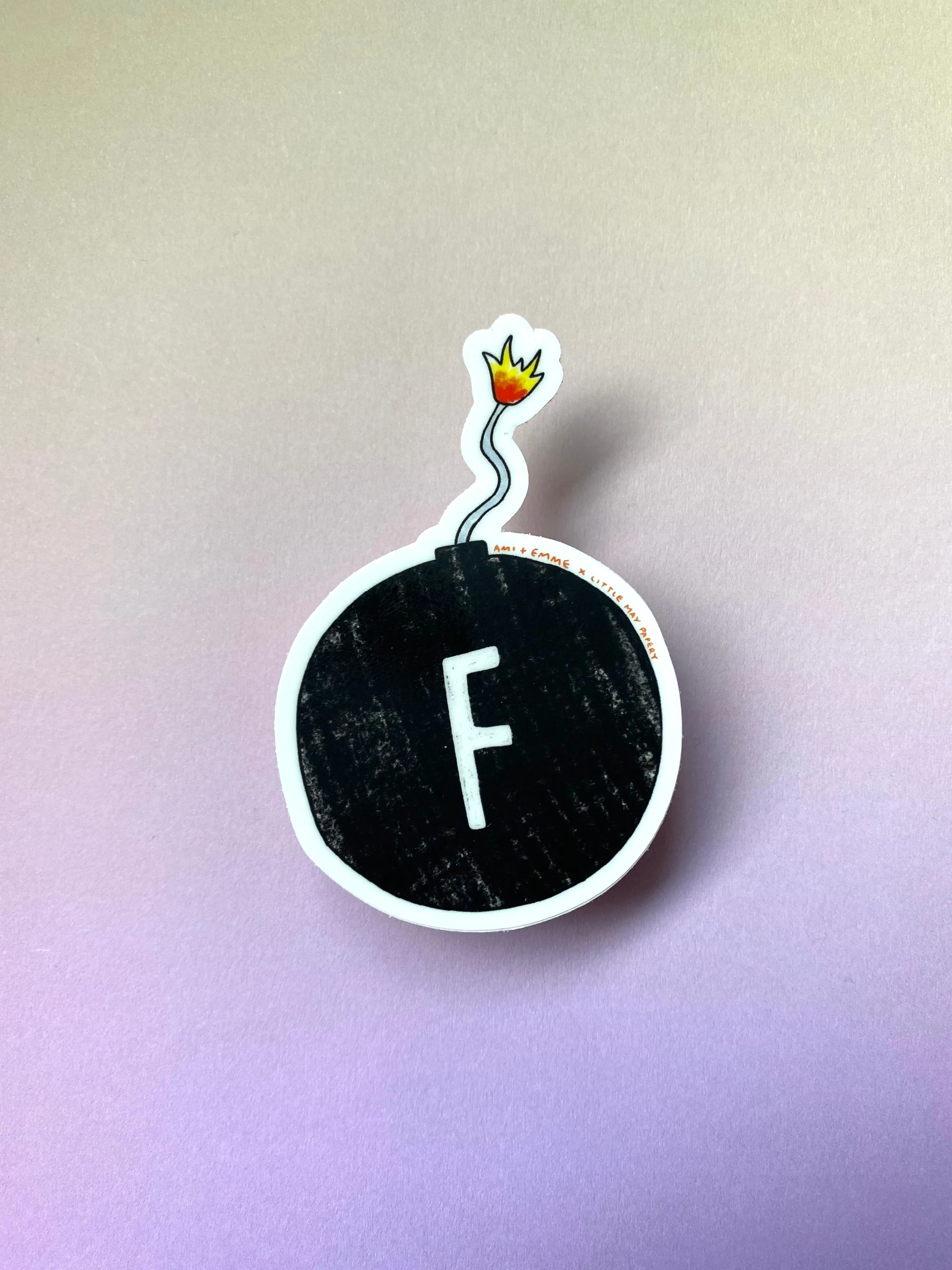 F-BOMB Vinyl Sticker (Ami   Emme Collab)