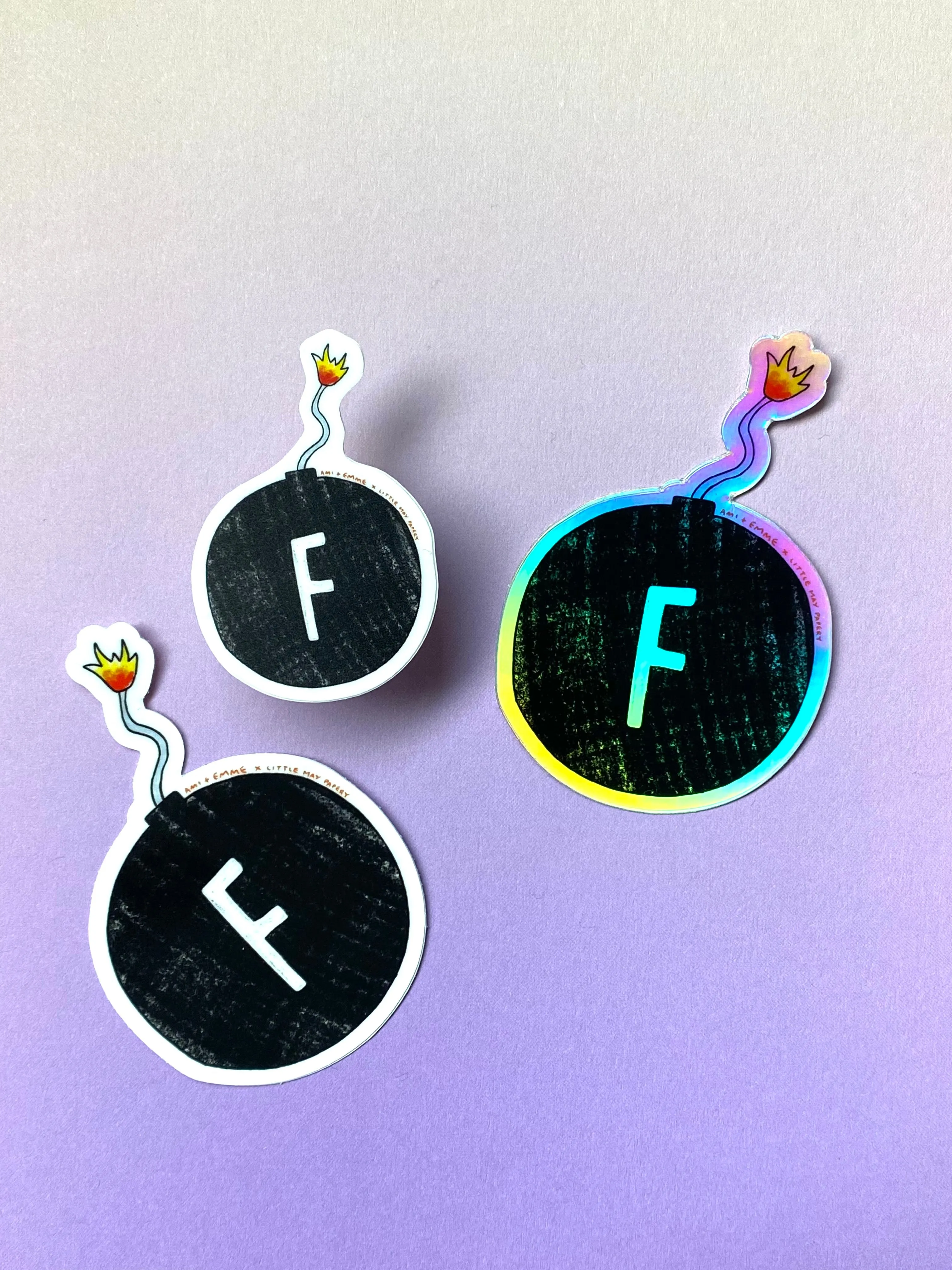 F-BOMB Vinyl Sticker (Ami   Emme Collab)