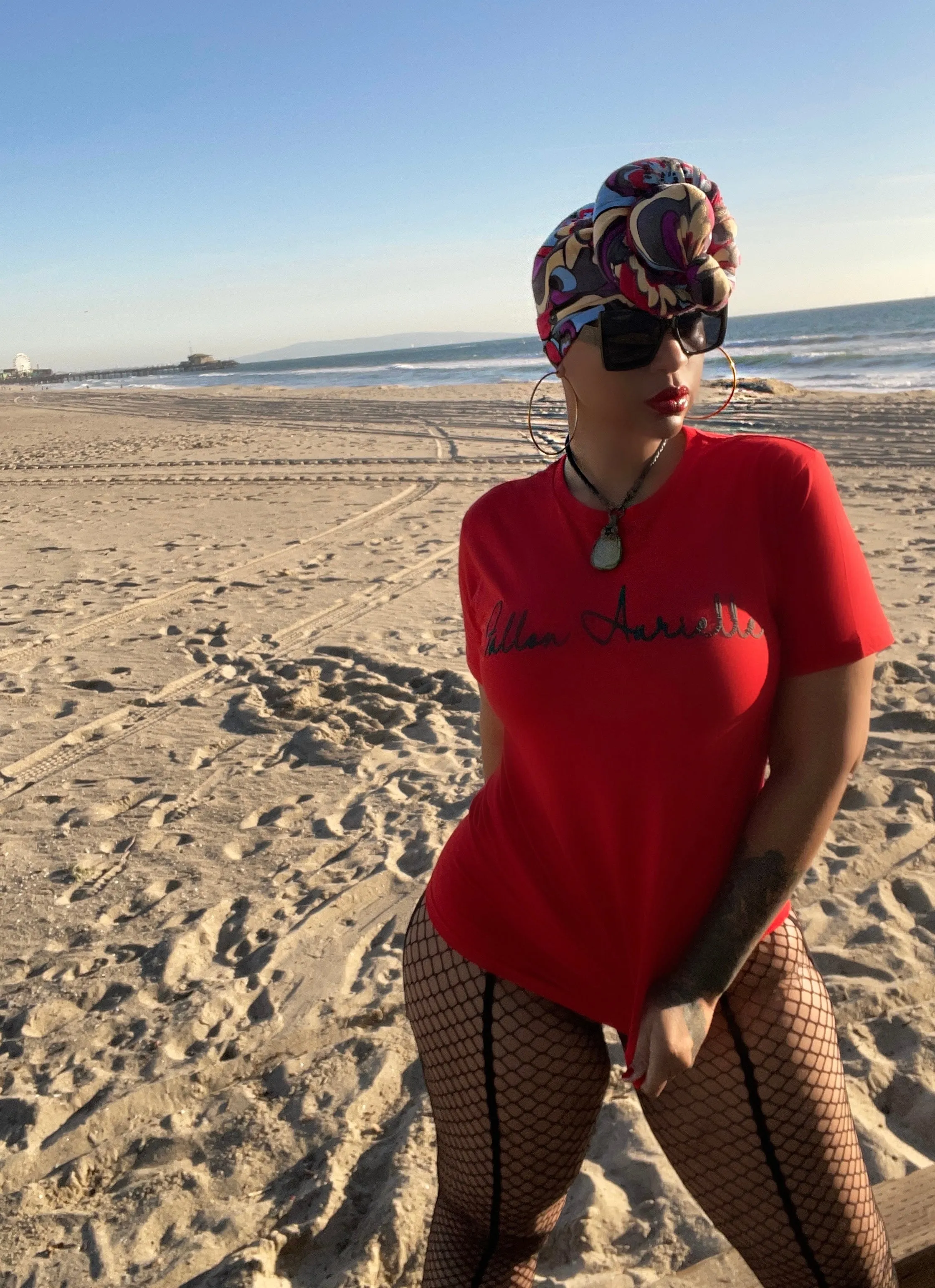 Fallon Aurielle Unisex Signature Classic T-Shirt (Red & Black)