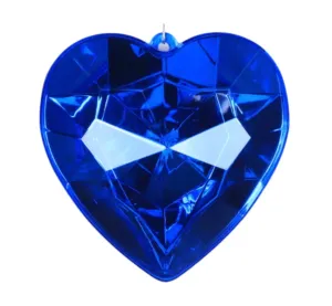 Farrisilk 6" Heart Jewel: Blue - CX094-05